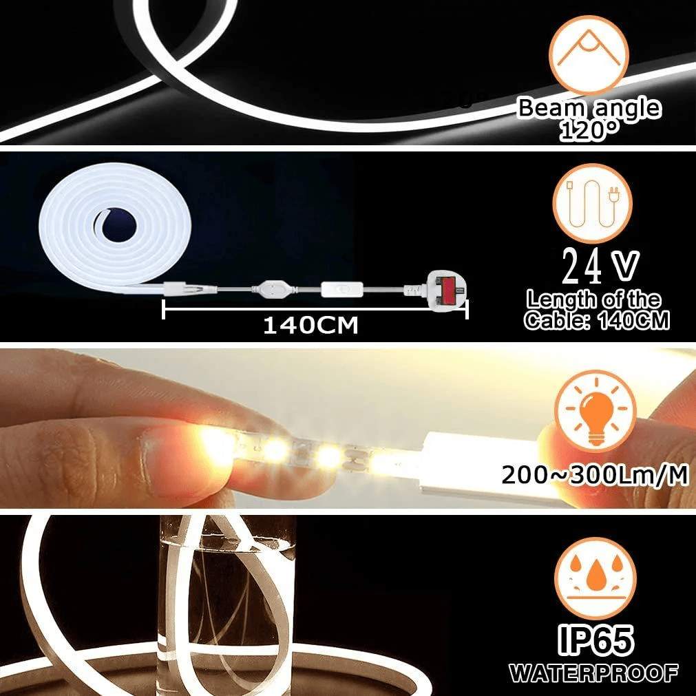 FlexBeam - LED Flexible - Weather Resistant - 5m/10m - Indoor and Outdoor