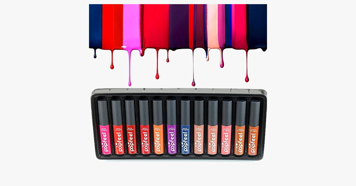 Eternal Velvet Matte Lipstick Set with 12 Shades – Your Everyday Look