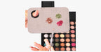 Beautiful stainless steel mixing palette with spatula tool
