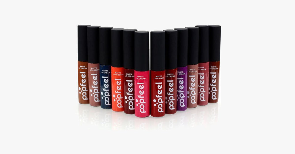 Eternal Velvet Matte Lipstick Set with 12 Shades – Your Everyday Look
