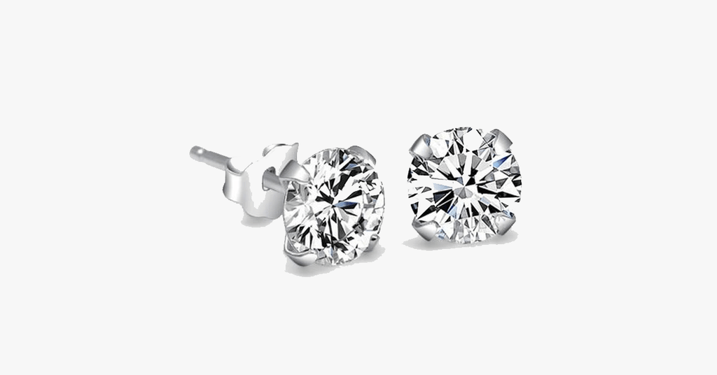 Crystal Stud Earrings - 4mm