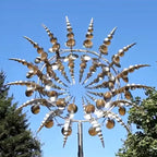 Magical and unique kinetic wind turbine made of metal