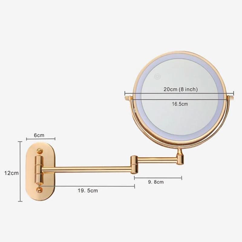 LUXMIRROR – Deluxe Golden Makeup Mirror