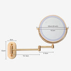 LUXMIRROR – Deluxe Golden Makeup Mirror