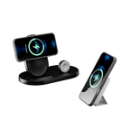 LuxuraGrip Tri-Fold MagSafe Stand | Elegant 3-in-1 phone ring, stand, and grip for ultimate convenience