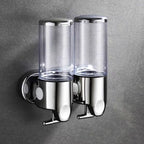 Wall Mounted Soap Dispenser | SudsStation Bathroom Organizer | Stainless Steel & ABS | 16.9 fl oz | Set of 1–3