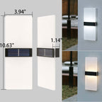 LumaZen Solar LED Wall Lamp | Weatherproof | Solar Powered Outdoor Lighting | Garden & Patio Decor