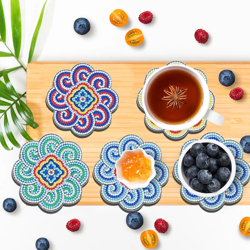 Diamond Crafts Coaster Diamond Painting Coaster (Mandala)