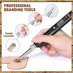 26/58-piece Letter Copper Embossing Set for DIY Wood and Leather Engraving