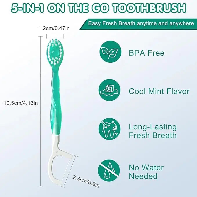 26 pieces 5-in-1 mini toothbrush set