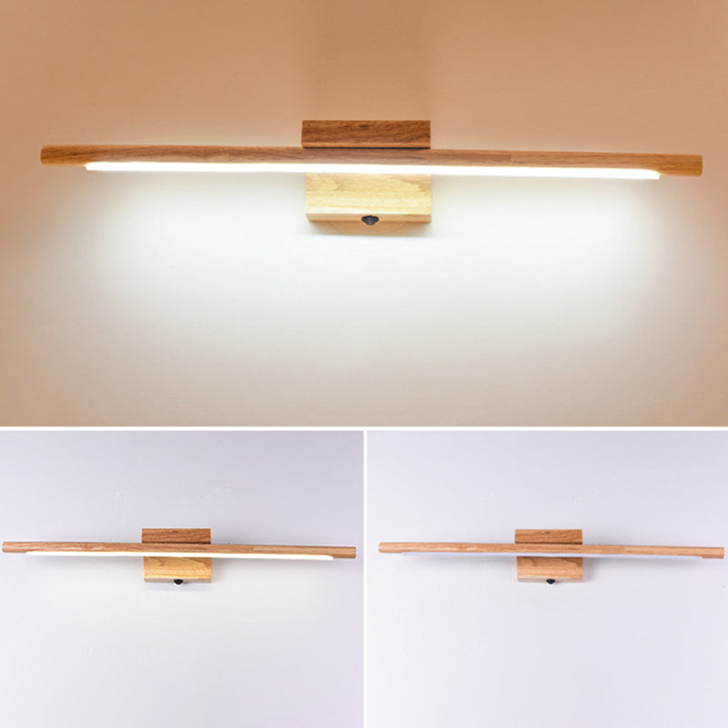 Wood LED Wall-Mounted Lighting Simplicity Residence Wall Lamp Lights for Bathroom