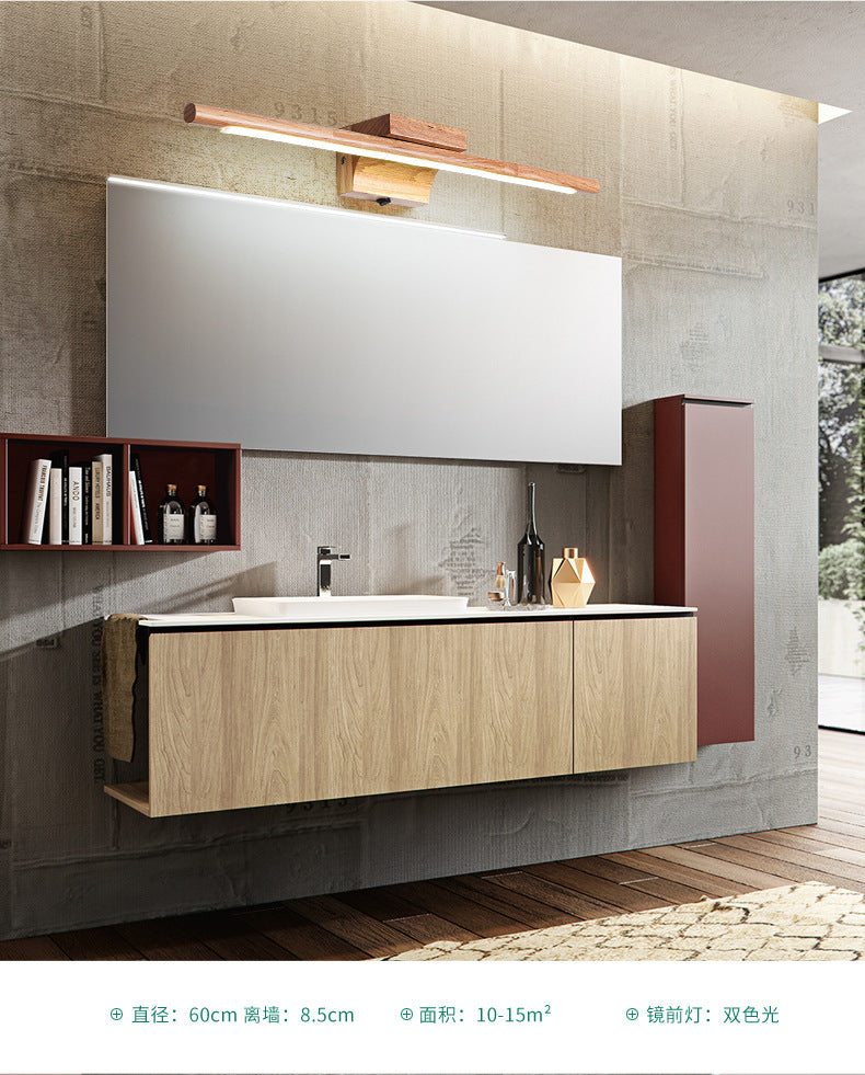 Wood LED Wall-Mounted Lighting Simplicity Residence Wall Lamp Lights for Bathroom