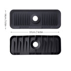 Silicone sink faucet splash guard mat