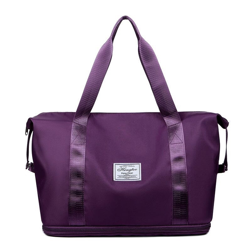 Double-layer travel bag with large capacity for moisture separation