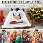 Chic Heart Support - Modern Finger Bookends in Gold