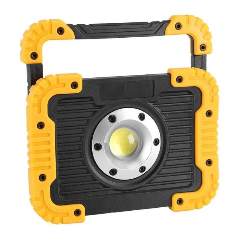 Rechargeable LED Construction Spotlight – Portable Work Light with USB and Durable Housing
