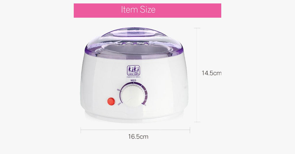 Compact wax bean heating device
