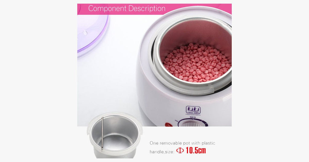 Compact wax bean heating device