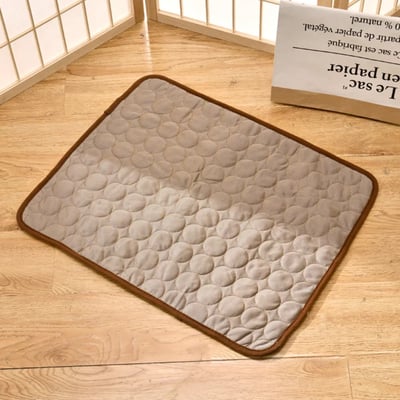Cooling mat for pets with non-toxic self-cooling gel