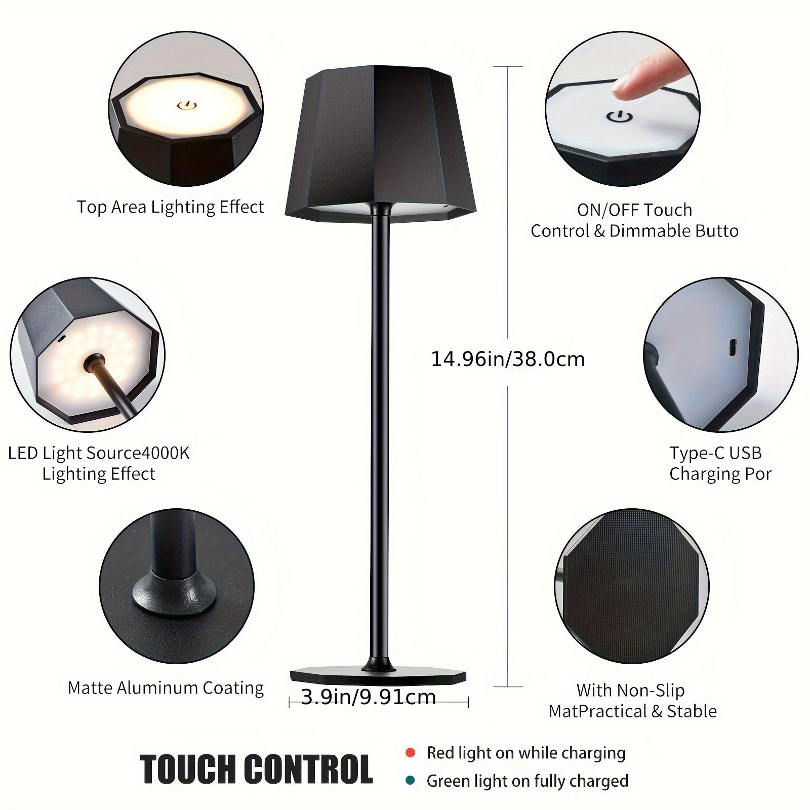 DuoGlow | Battery-Powered 2-Piece Set Cordless Table Lamp