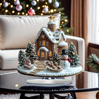 GingerGlow - Festive ginger house in acrylic with a charming snowman