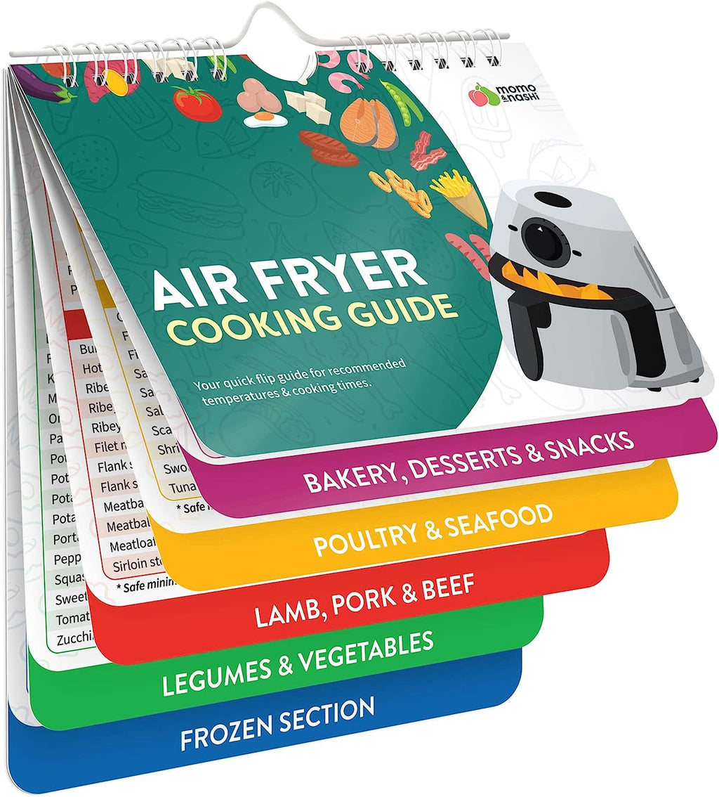 Air Fryer Cheat Sheet Magnets Cooking Instructions Booklet