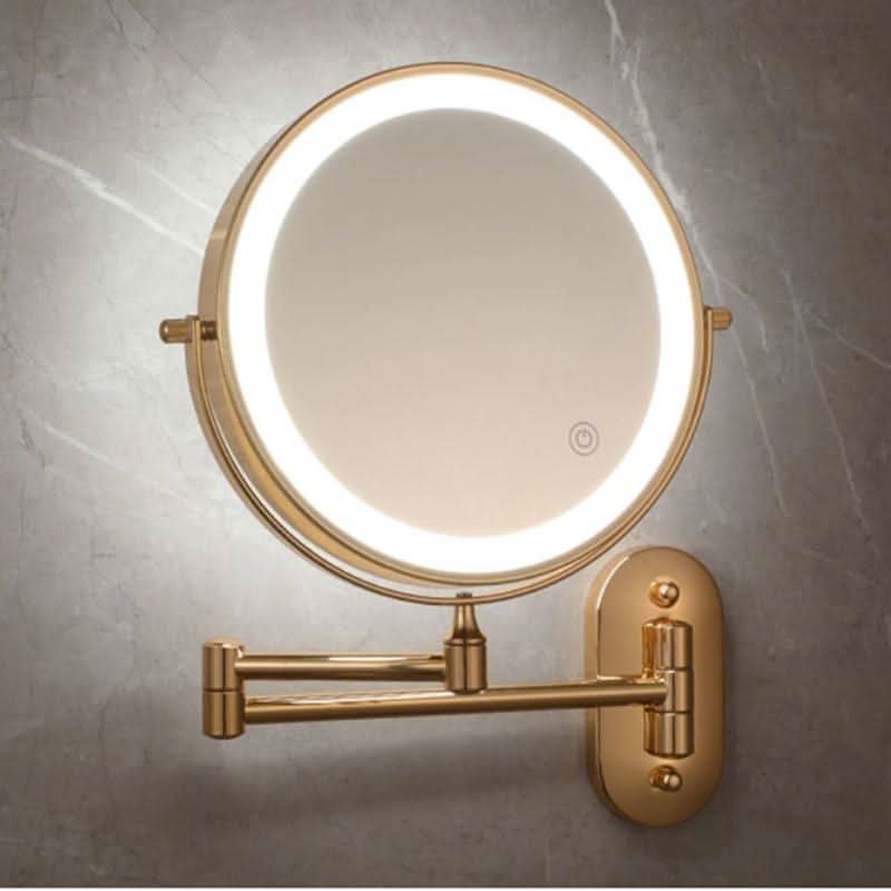 LUXMIRROR – Deluxe Golden Makeup Mirror