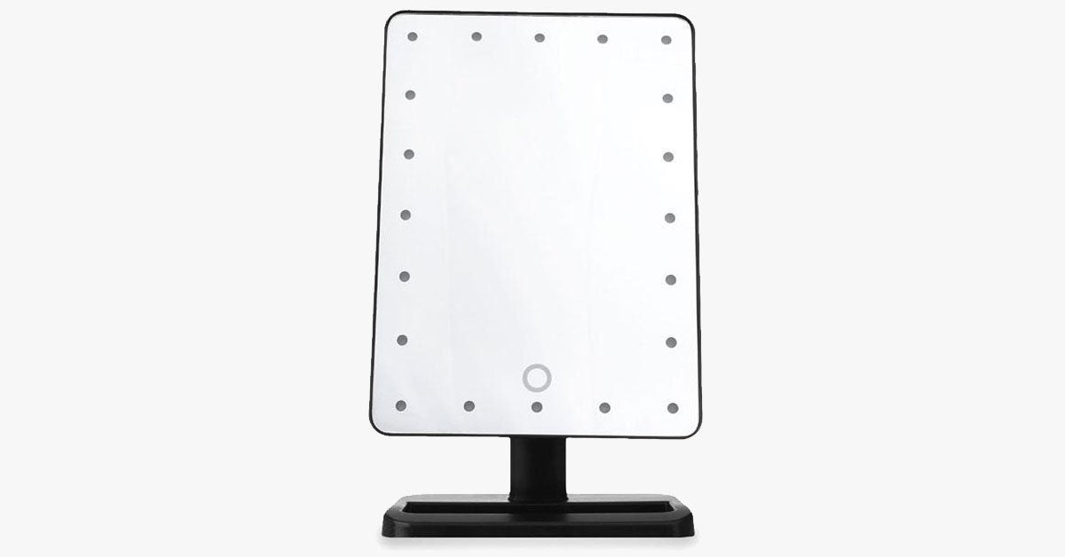 LED Sensor Makeup Mirror with 180-Degree Swivel Function - Use it your way