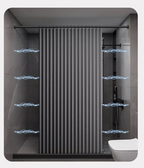 MagnaFold Foldable Shower Curtain with Magnets