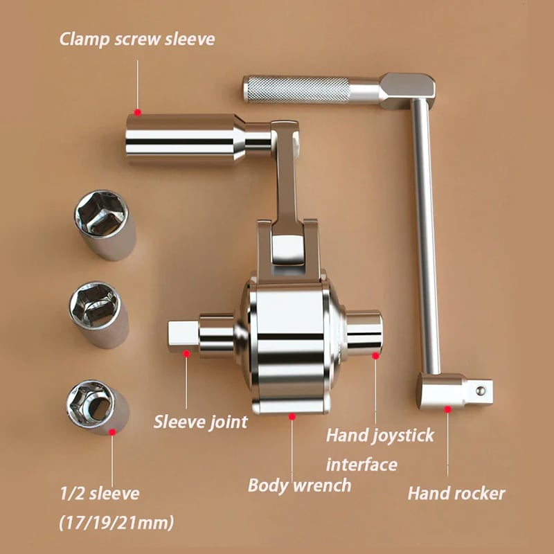 Wrench for tire change on car