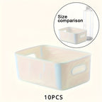 OrganiseerGemak - Set of 10 Wall Storage Boxes for Cosmetics and Snacks