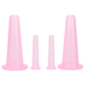 4 Silicone Cups for Facial Massage Cupping