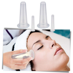4 Silicone Cups for Facial Massage Cupping