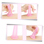4 Silicone Cups for Facial Massage Cupping
