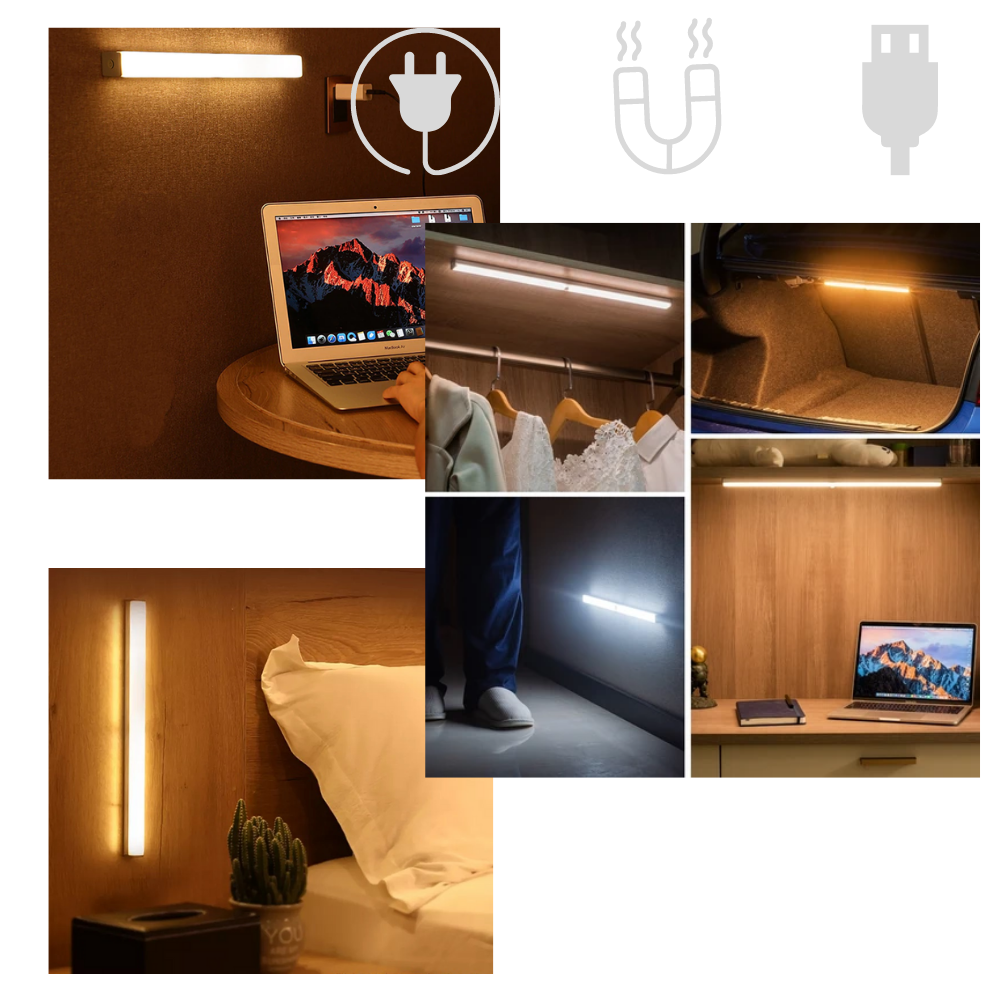 Magnetic motion sensor LED lamp