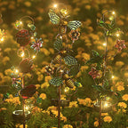Powered Garden Lantern – Artistic Metal Design for Atmospheric Outdoor Lighting