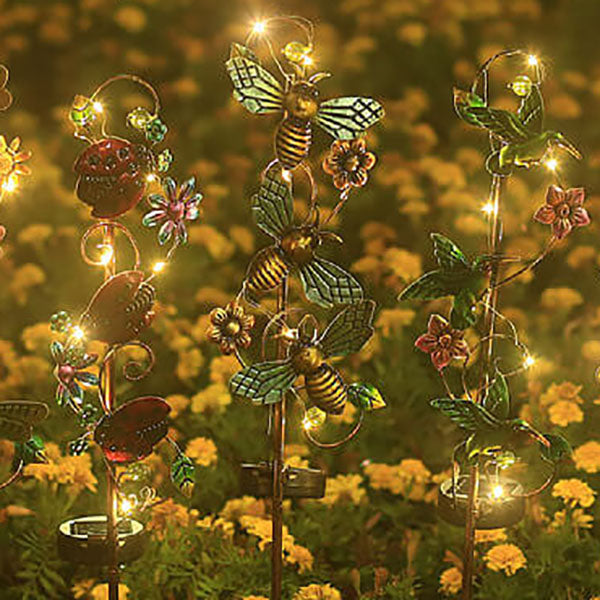 Powered Garden Lantern – Artistic Metal Design for Atmospheric Outdoor Lighting