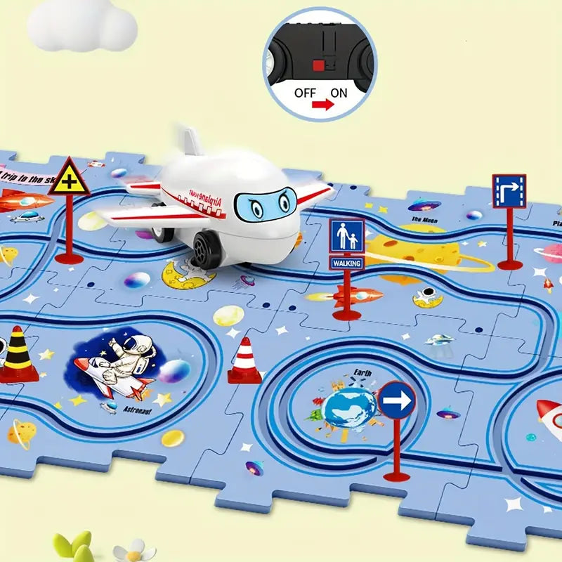 Puzzle Track Block Race
