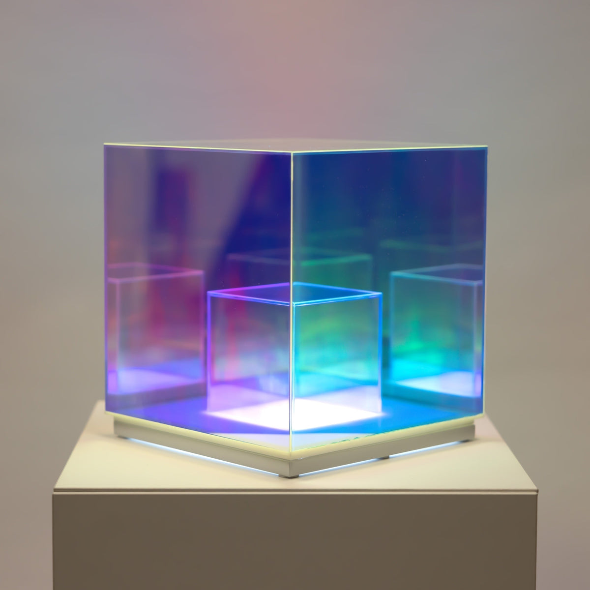 Concentric Cube Table Lamp, Modern Lighting