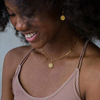 Golden Initial Necklaces for Women