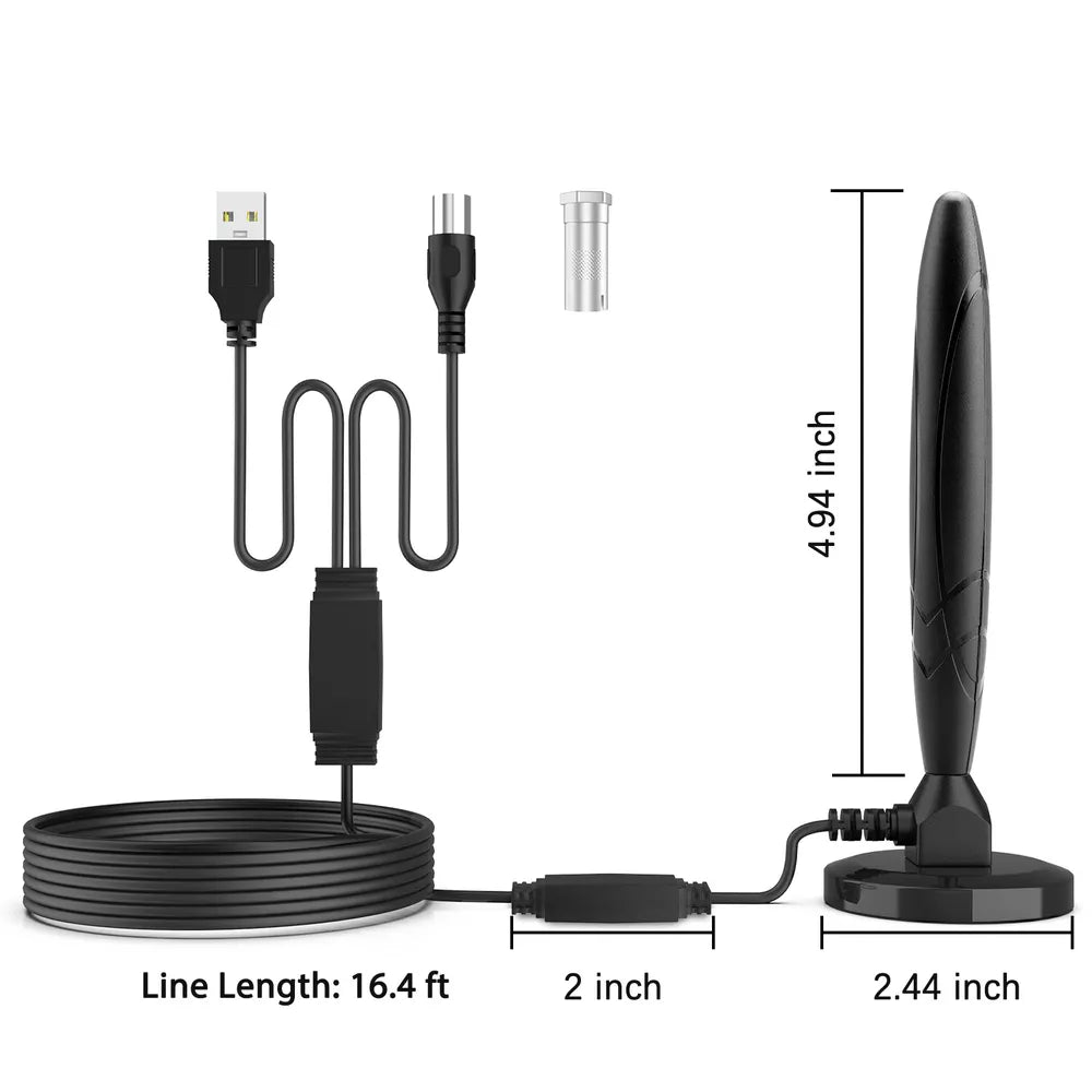 HDTV 4K Magnetic Digital Antenna High-Performance Indoor Antenna with Amplifier