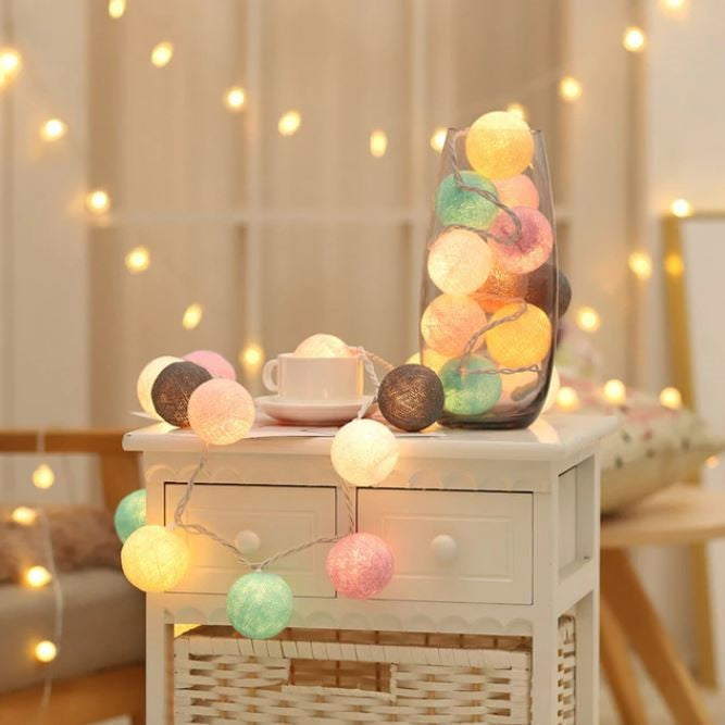 Ballton - Cotton glowing ball swing | Various color combinations