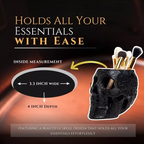 Black Skull Makeup Brush Holder