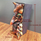 Mystical Charm - Unique Monster Bookend in Black and Grey