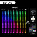 Color Waves LED Curtain Sync Lights