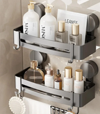 AquaGrip – Luxury Suction Cup Bath Shelf without Drilling