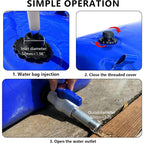 1000L/264 Gallon Water Storage Bladder Large Capacity PVC Water Storage Container Emergency Water Tank