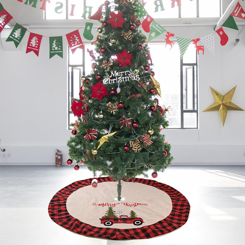Plaid Christmas Tree Skirt