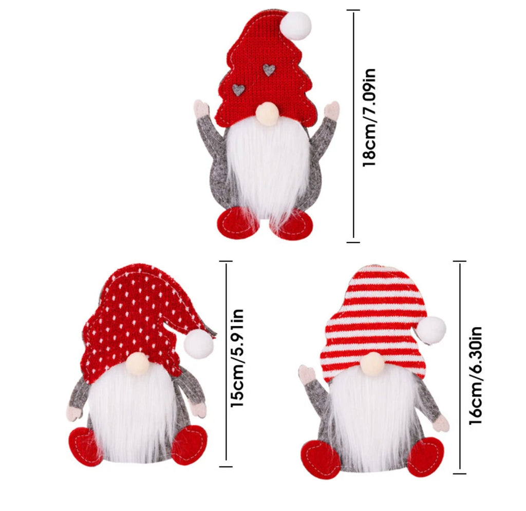 5pc Christmas Gonk Cutlery Holder