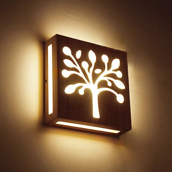 Wall lamp - WoodGlow - Elegant LED - Essence of life indoors outdoors